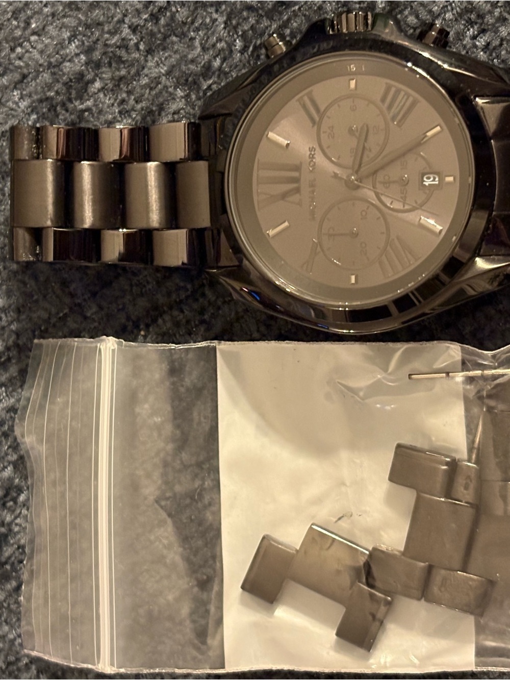 Michael Kors Womens Gunmetal Chronograph Watch